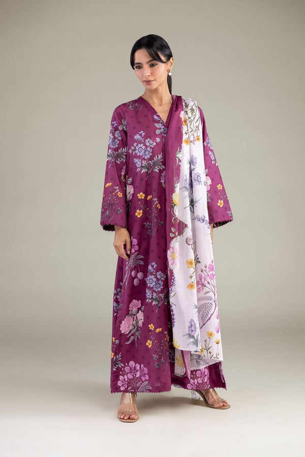 Lawn Floral Dupatta