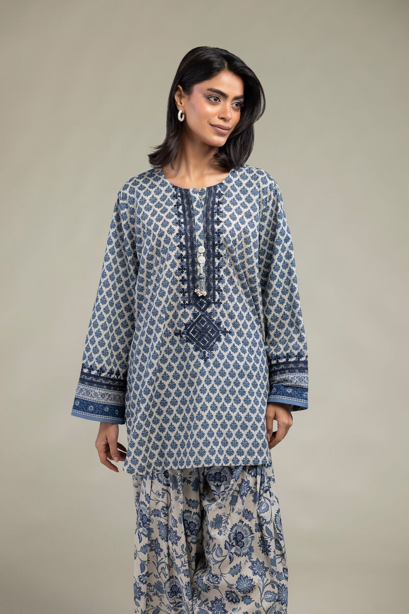 Blue Cambric Kurta Main image