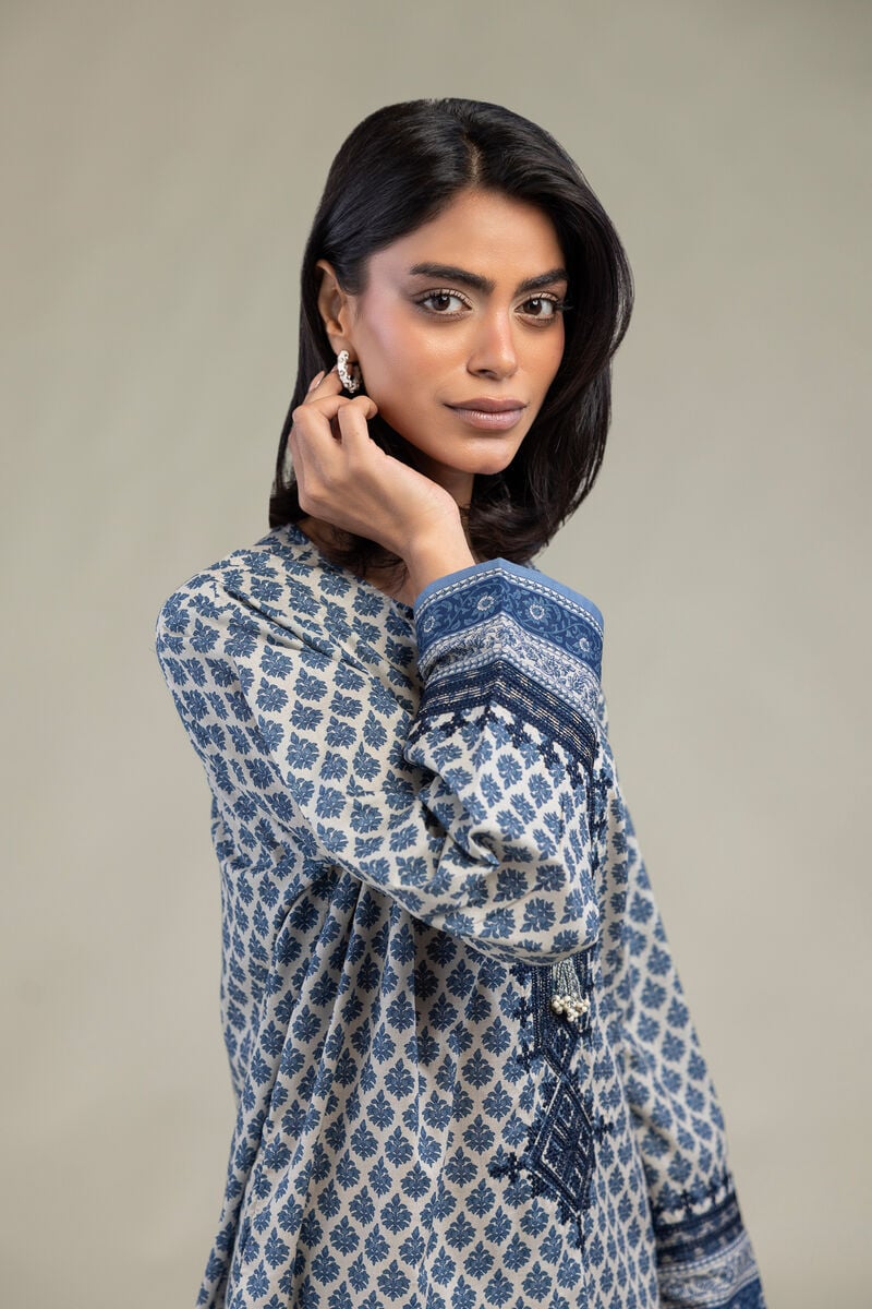Blue Cambric Kurta Secondary image