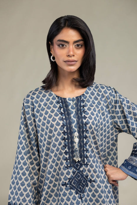 Blue Cambric Kurta
