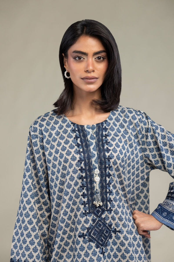 Blue Cambric Kurta