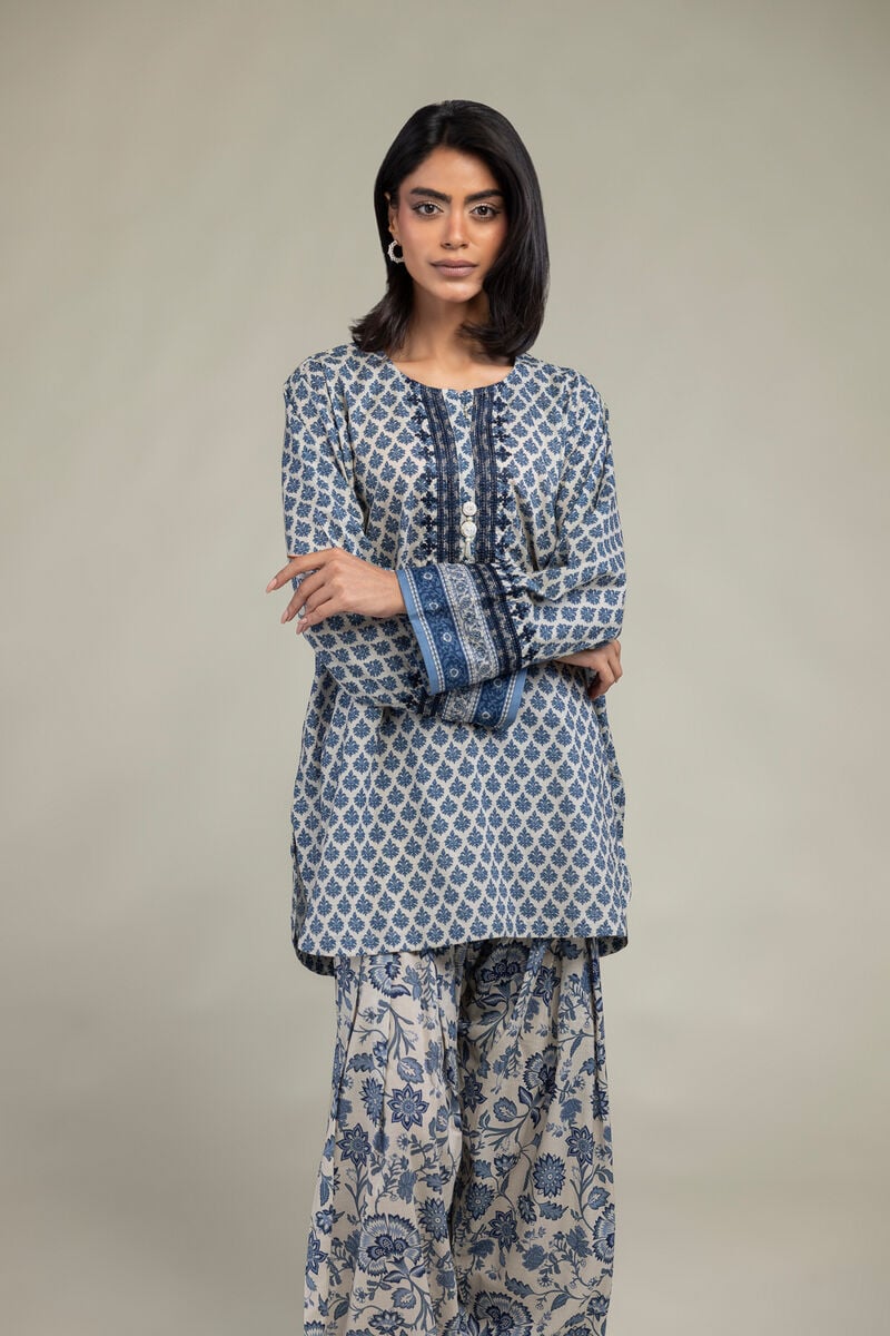 Blue Cambric Kurta