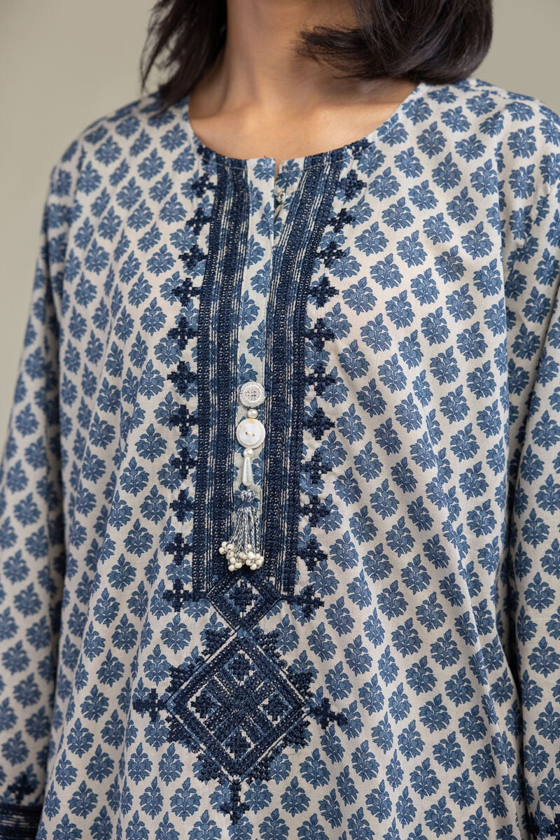 Blue Cambric Kurta