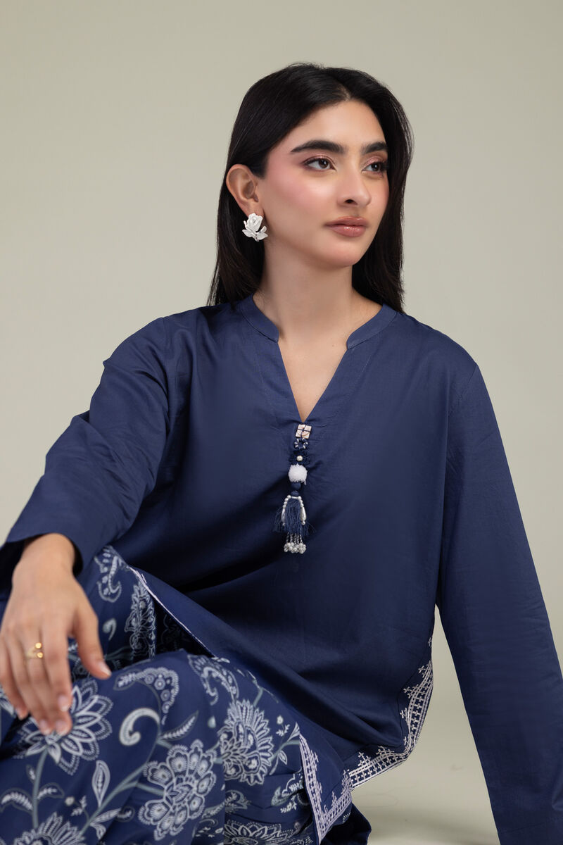 Short Navy Kurta