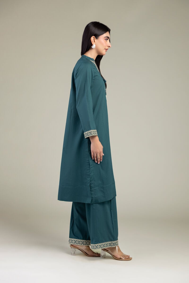 Teal Cambric Pants