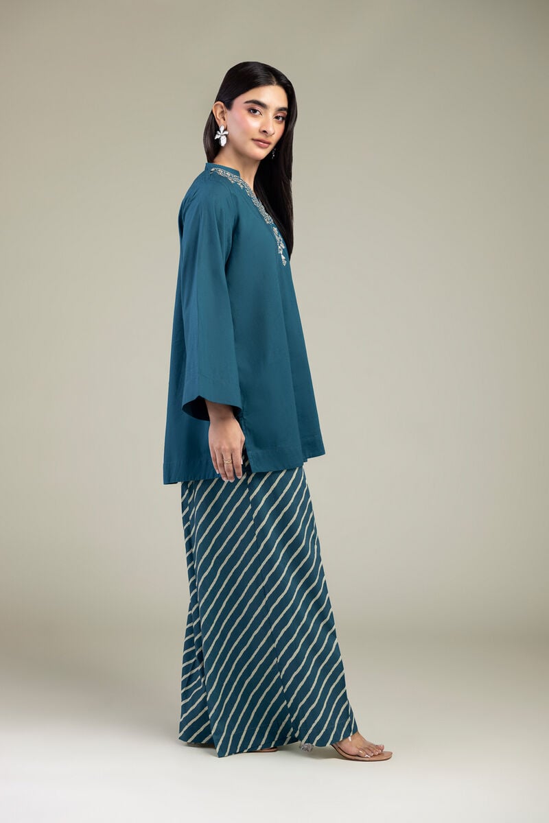 Teal Cambric Pants