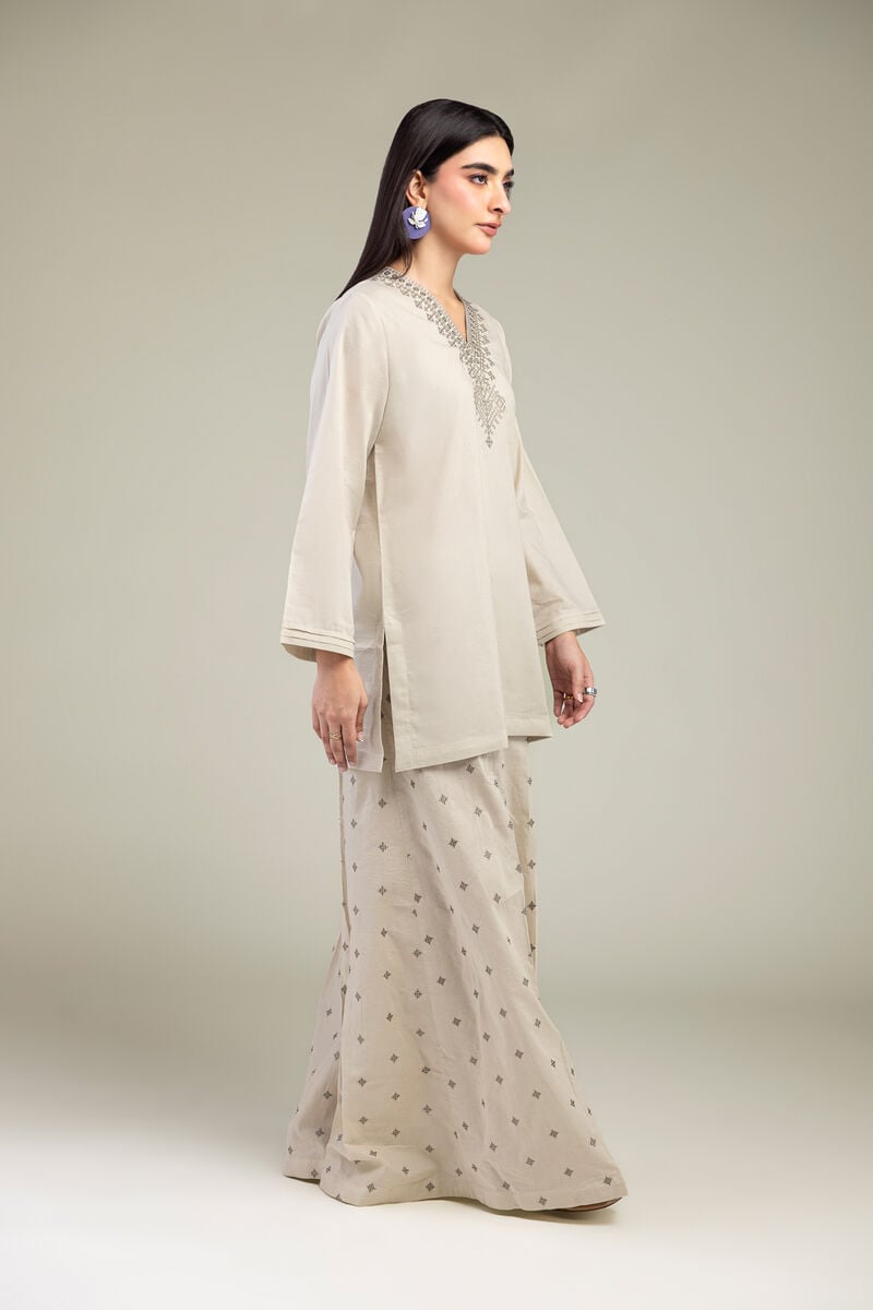 Beige Cambric Pants