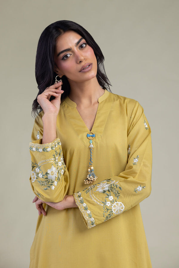 Floral Cambric Kurta