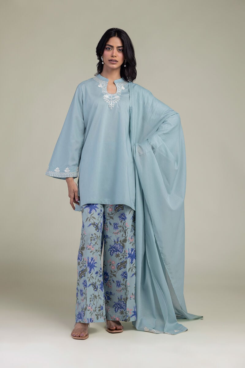 Blue Cambric Kurta
