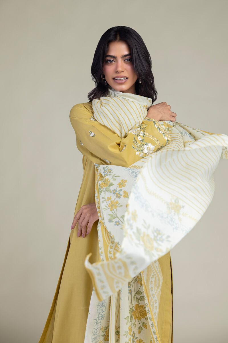 Floral Cambric Dupatta