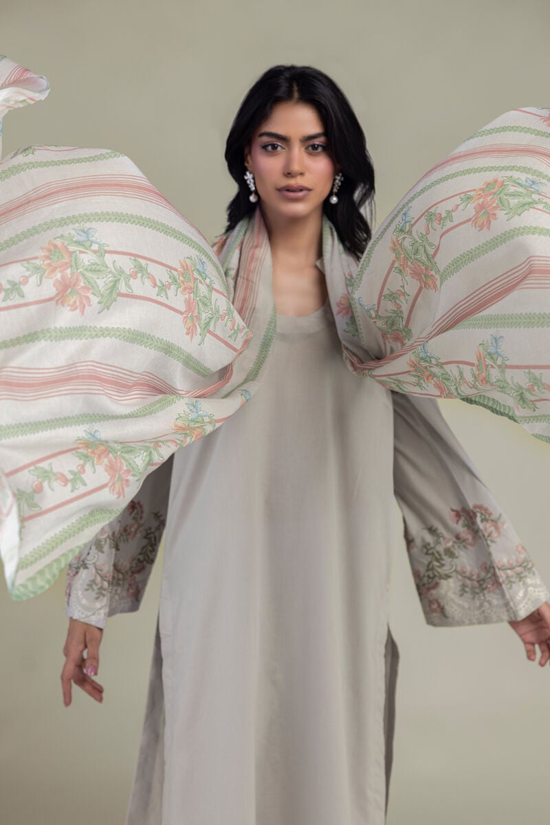 Floral Cambric Dupatta