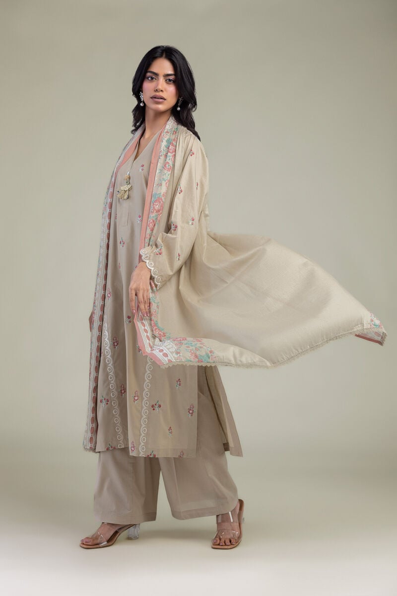 Floral Cambric Dupatta