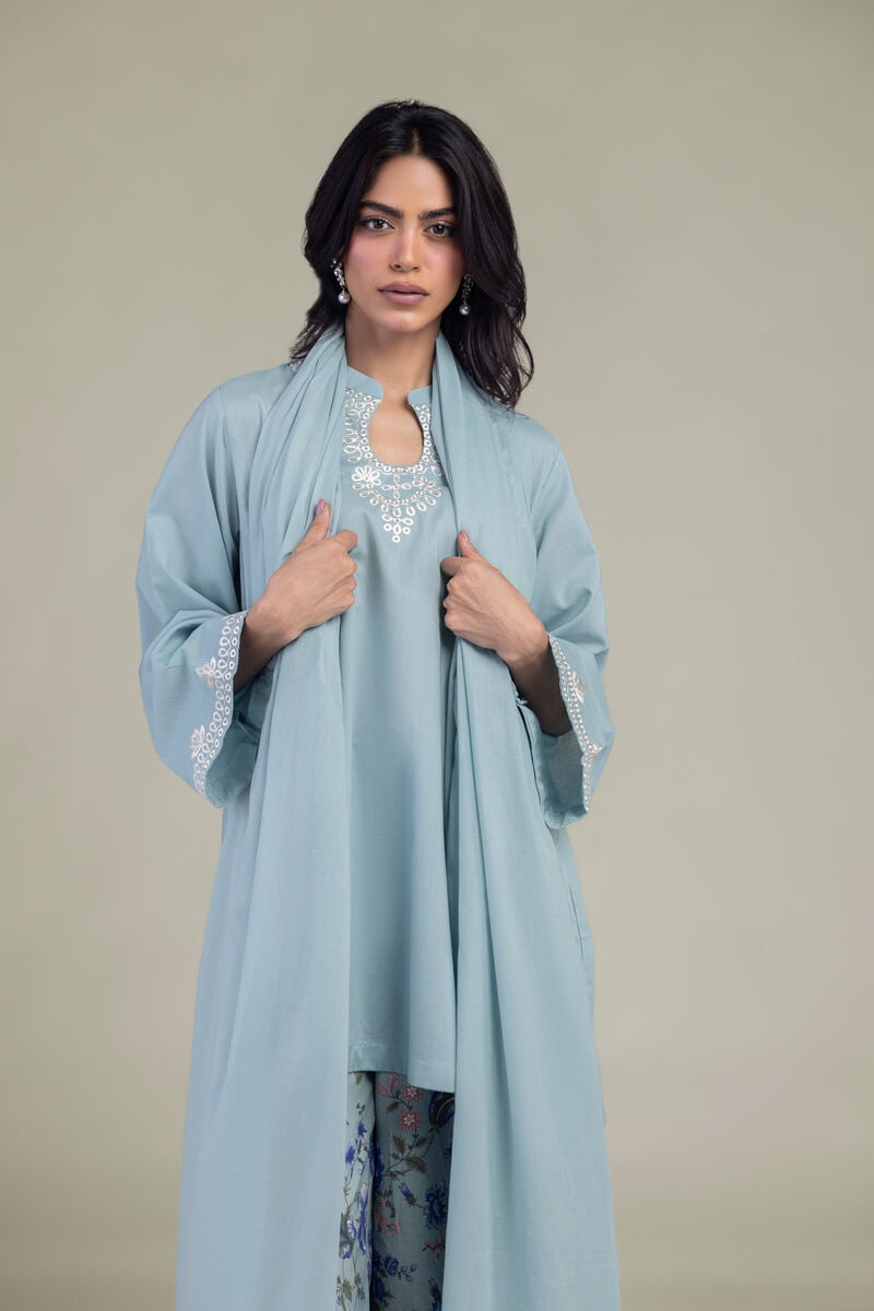 Solid Blue Dupatta