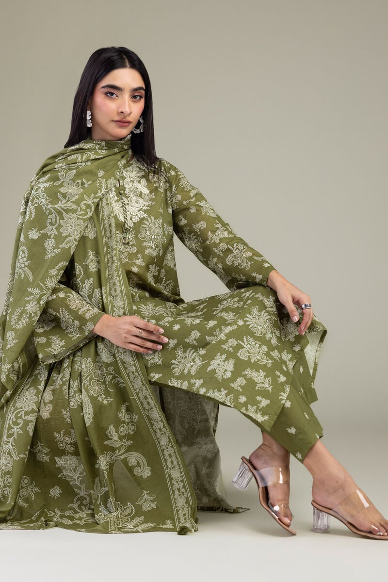 Olive Longline Kurta