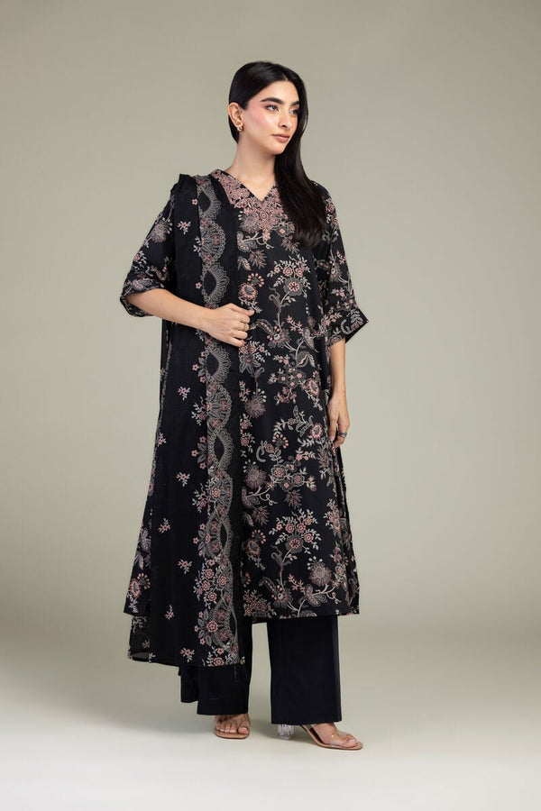 Black Cambric Kurta