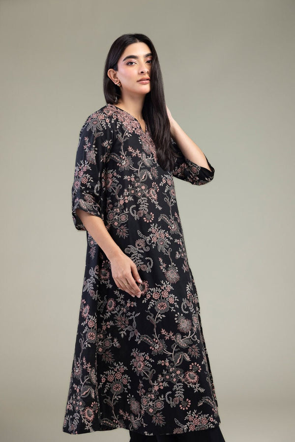 Black Cambric Kurta