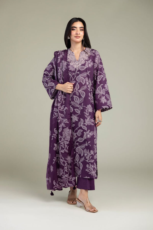 Purple Cambric Kurta