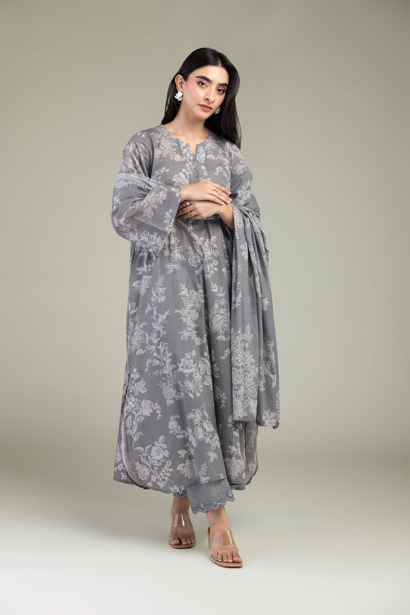Gray Cambric Kurta