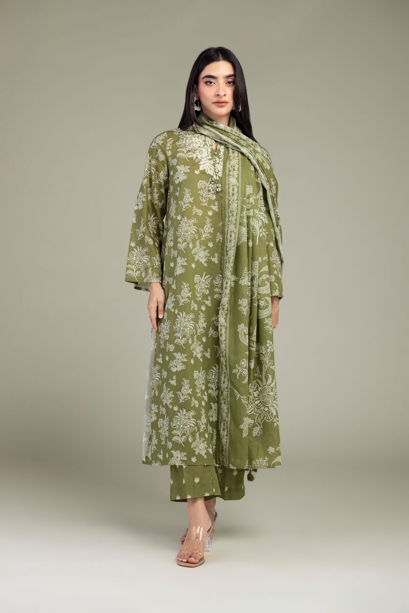 Olive Cambric Pants