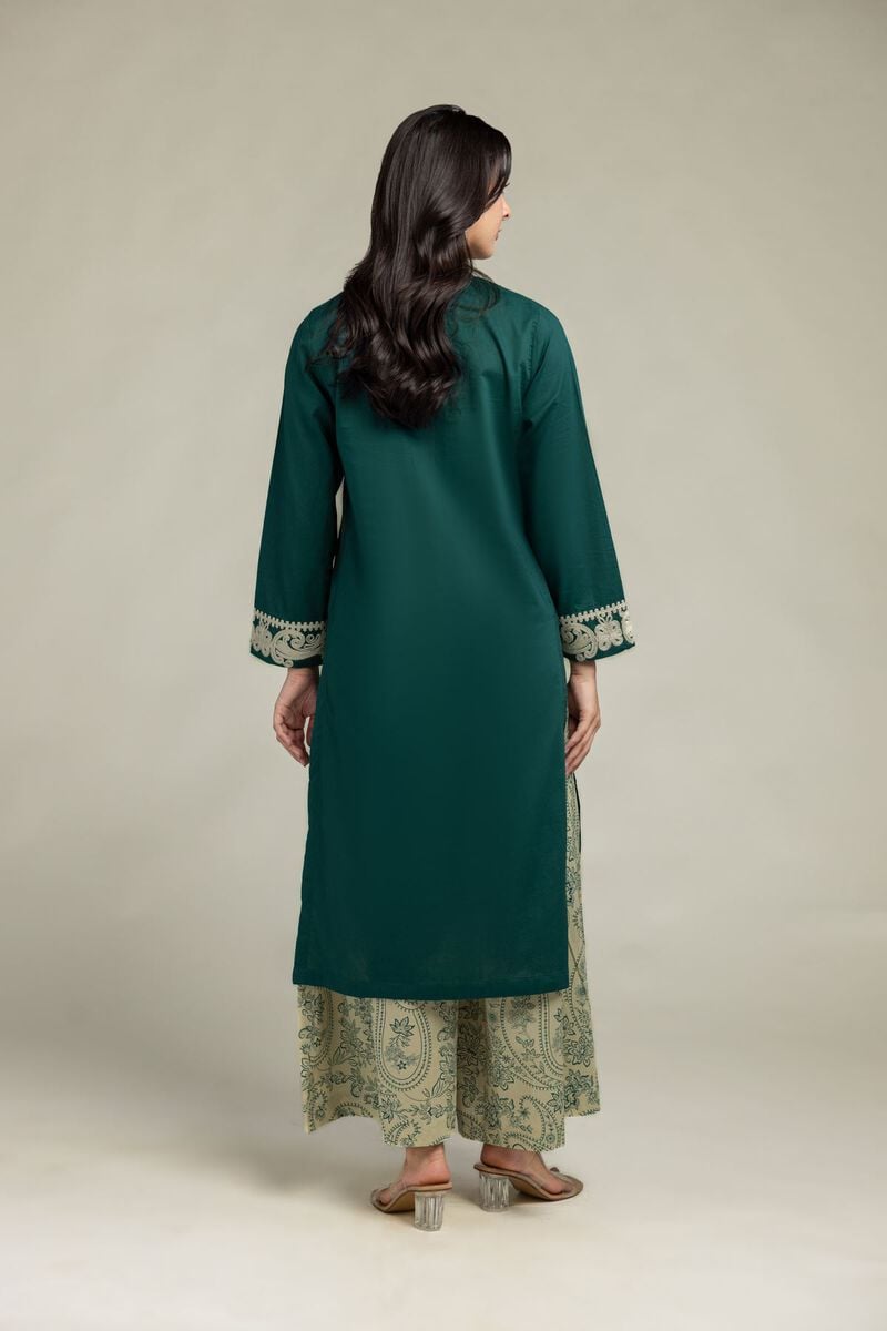 Green Cambric Kurta