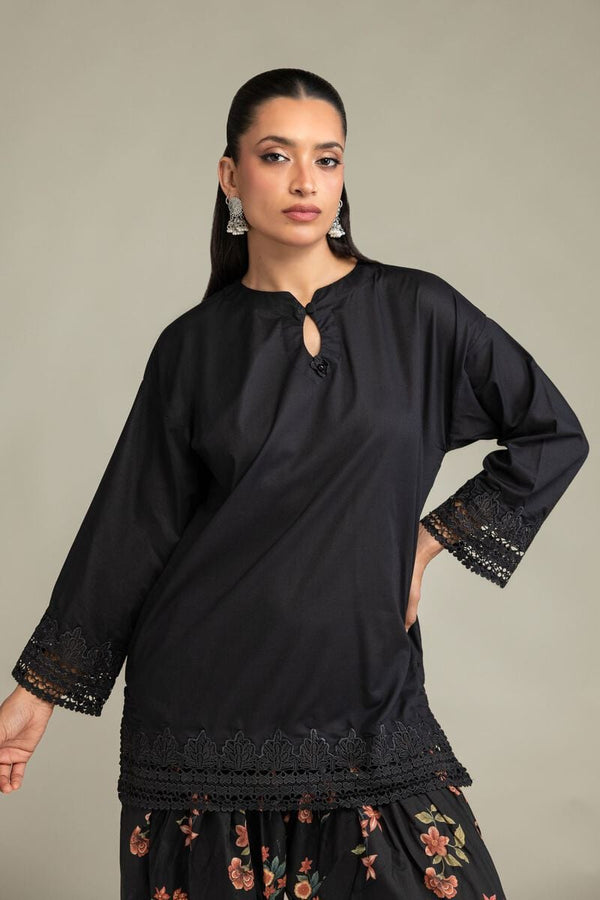 Black Floral Shalwar
