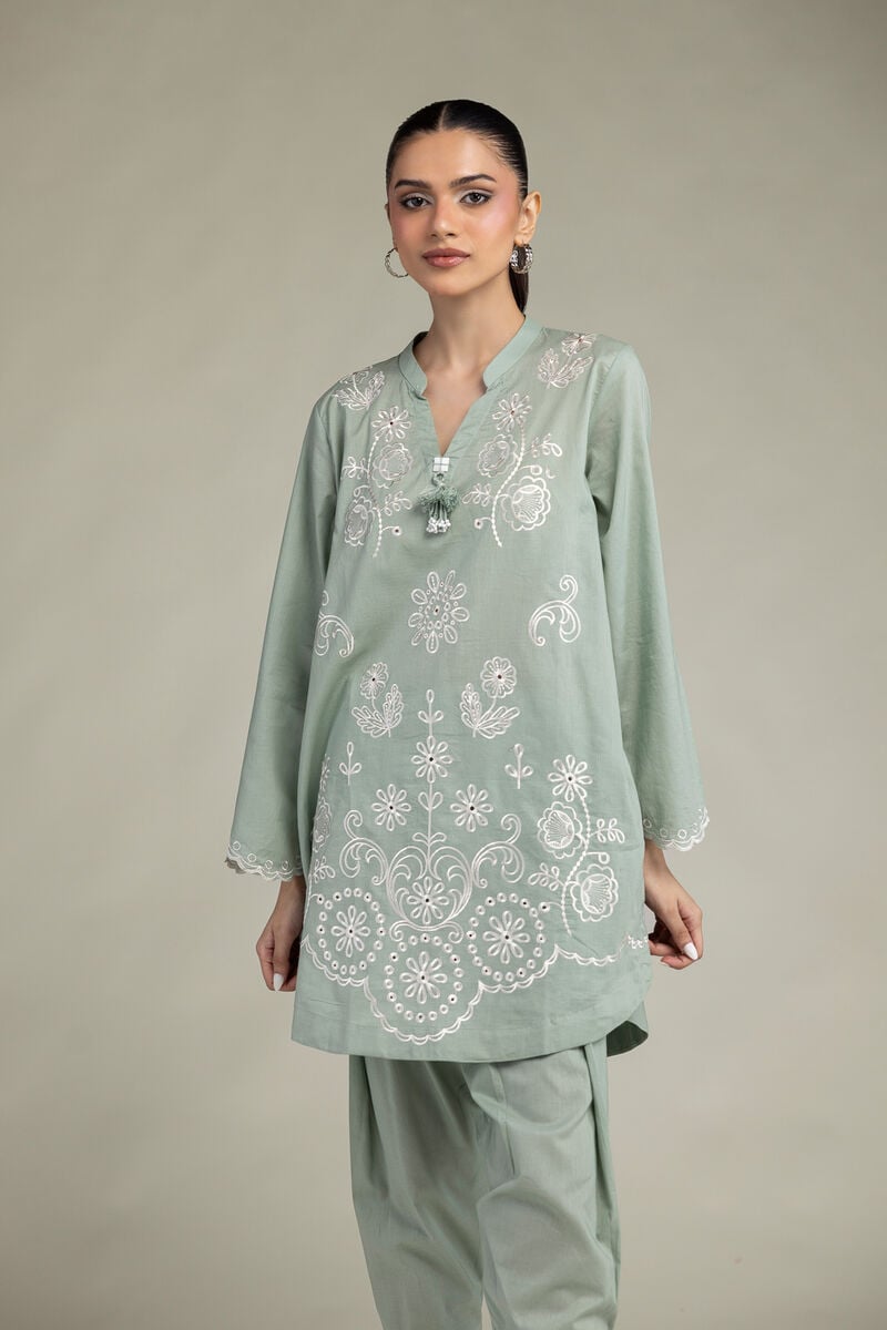 Floral Cambric Kurta Main image
