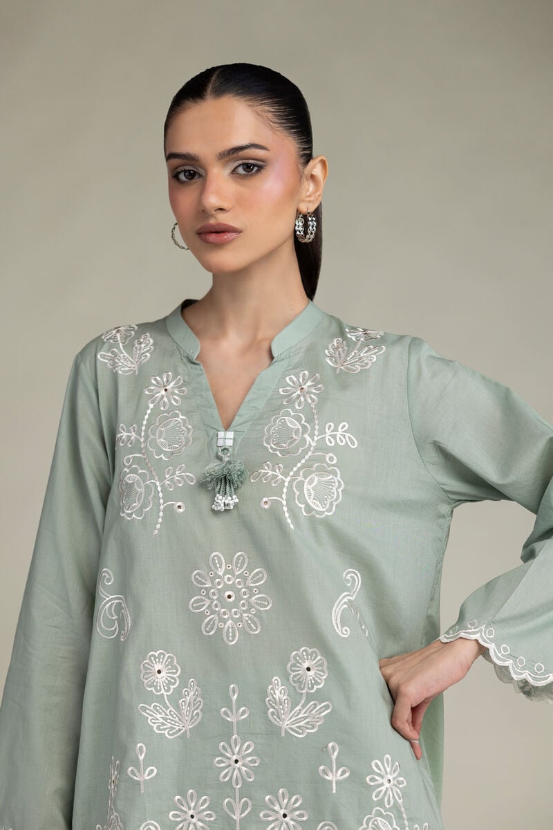 Floral Cambric Kurta Secondary image