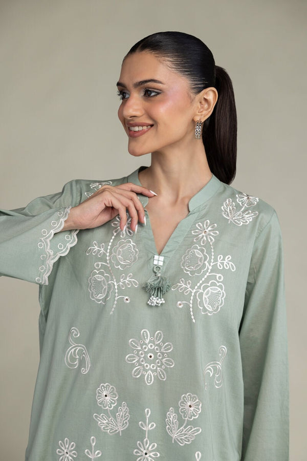 Floral Cambric Kurta