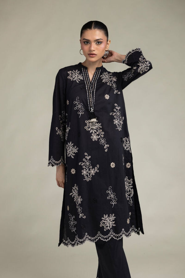 Black Longline Kurta