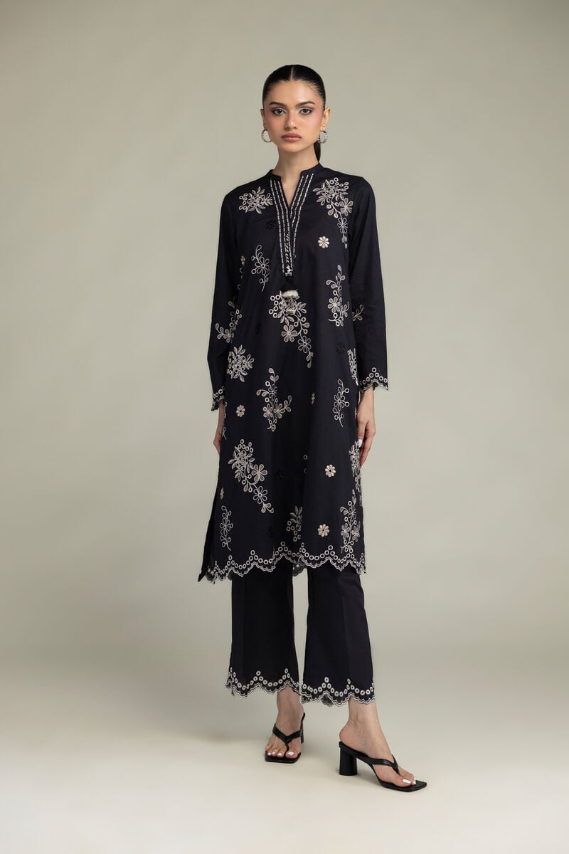 Black Longline Kurta