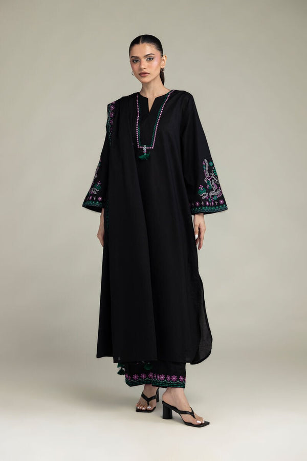 Black Lawn Dupatta