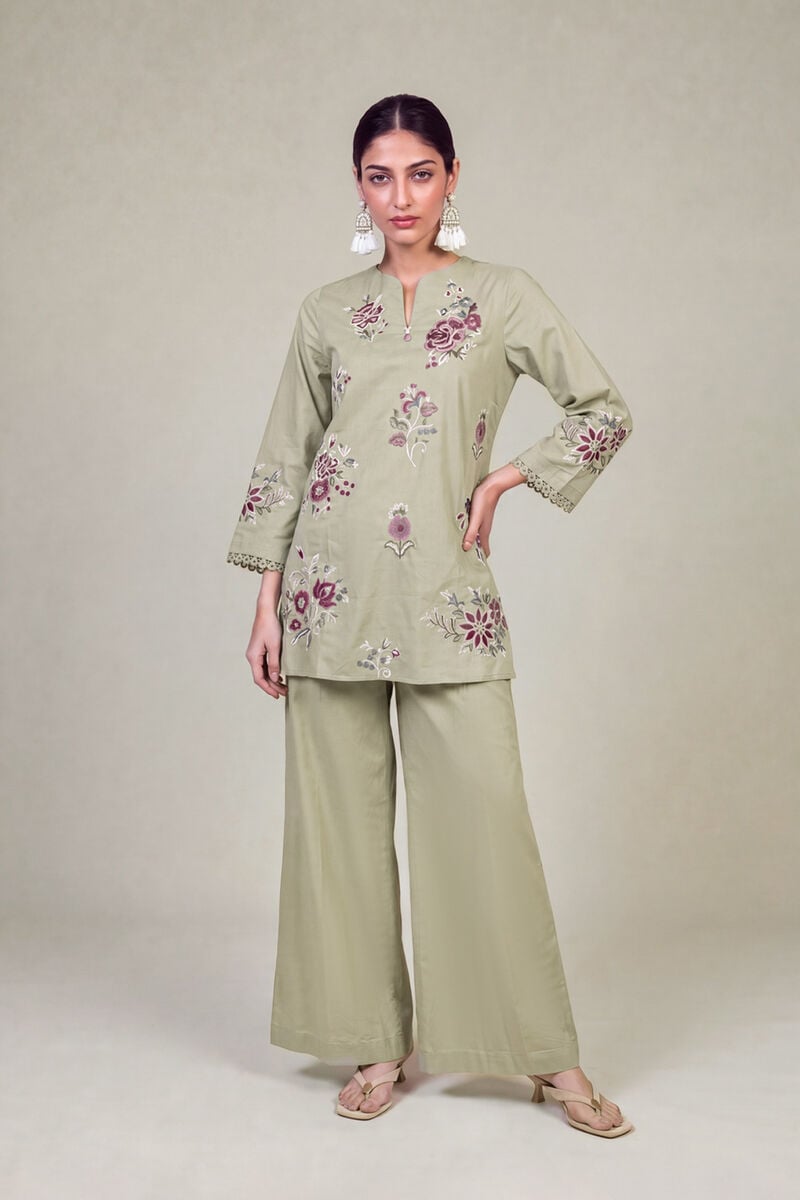 Floral Cambric Kurta