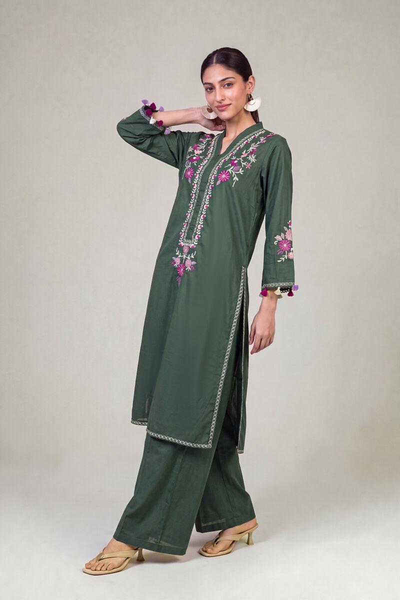 Solid Green Shalwar