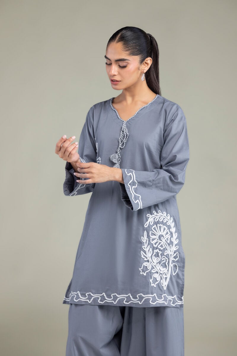 Gray Cambric Kurta