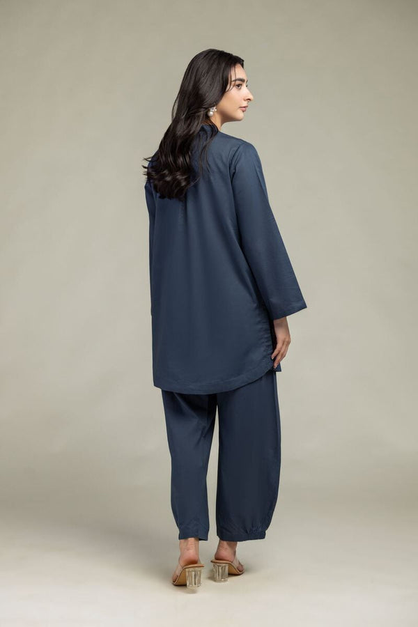Floral Band-Collar Kurta
