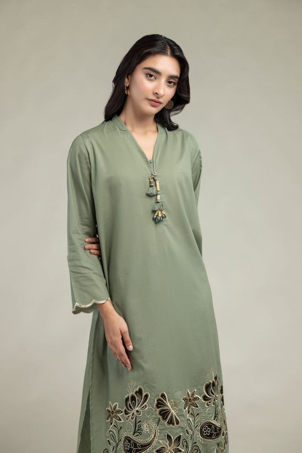 Long V-Neck Kurta