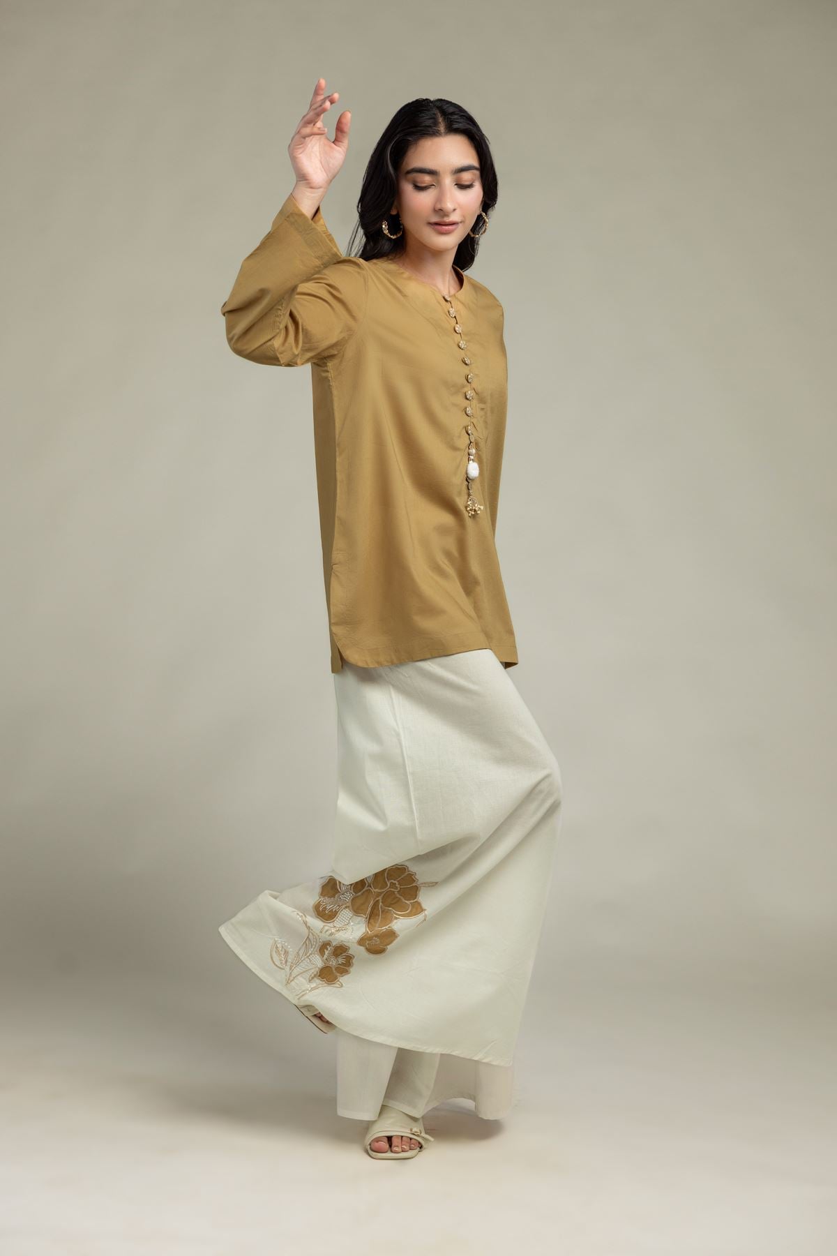Floral Cambric Pants