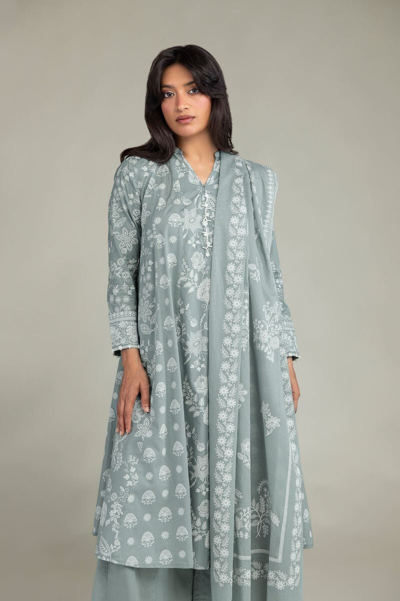 Gray Longline Kurta