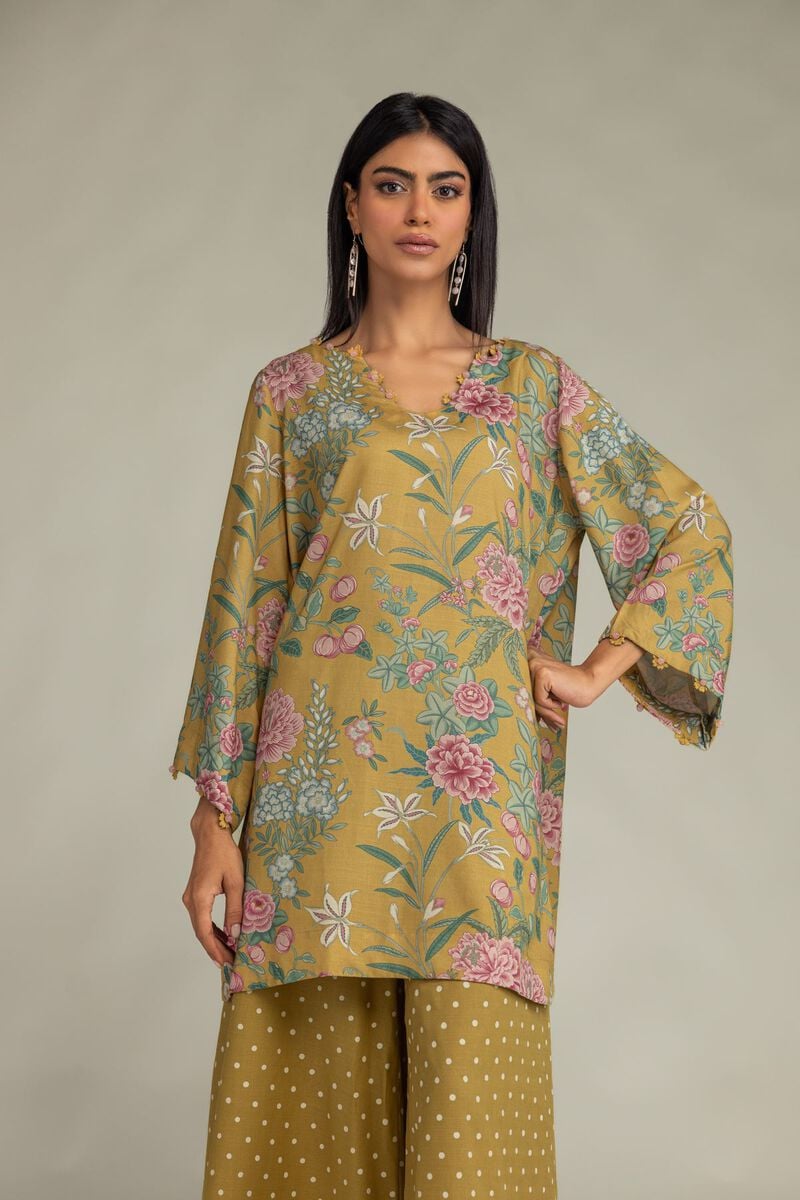 Short Mustard Kurta