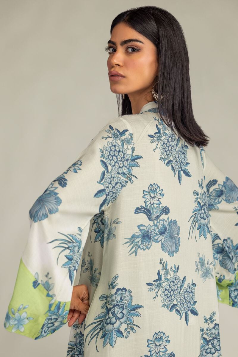 Floral Silk Kurta