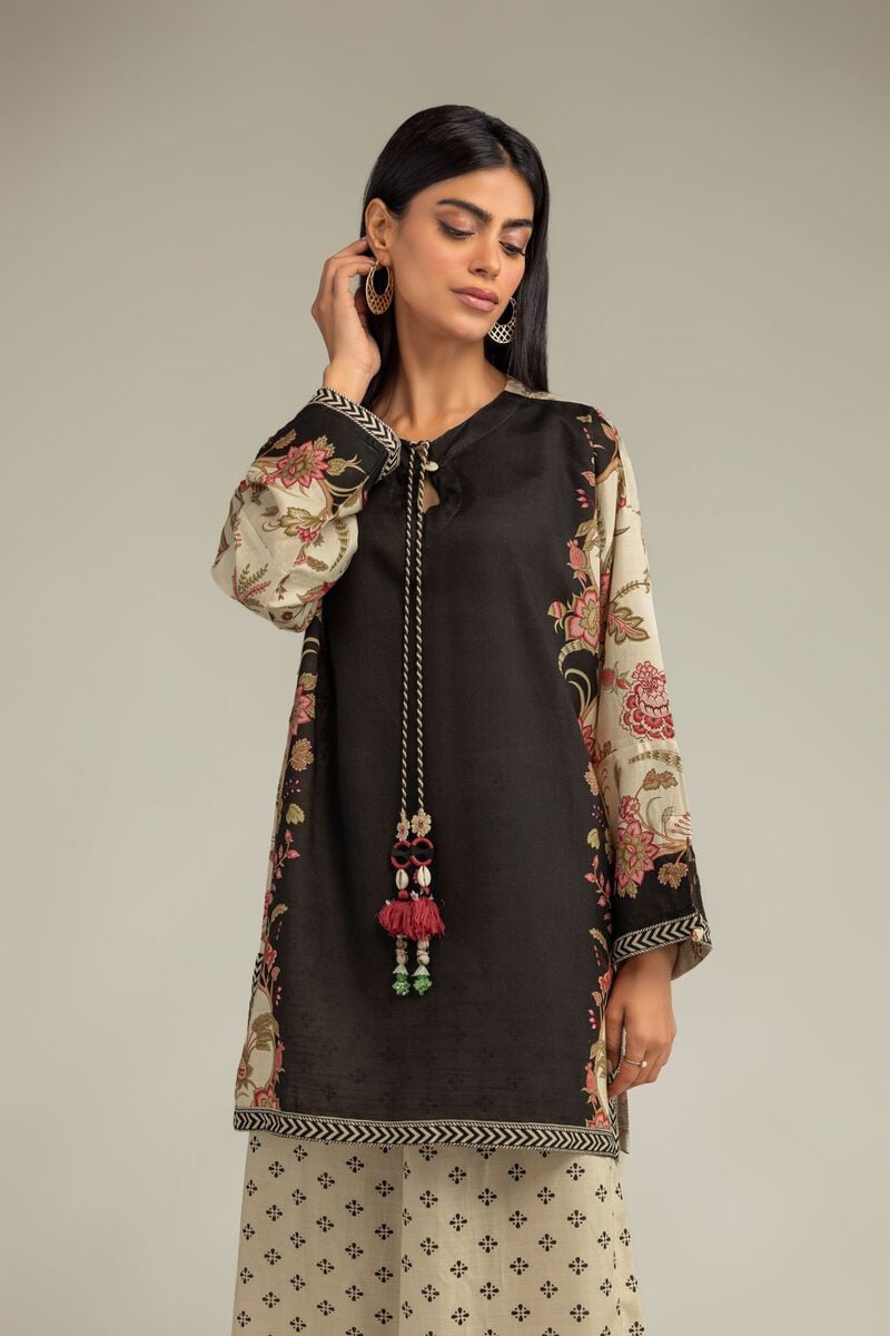 Floral Silk Kurta