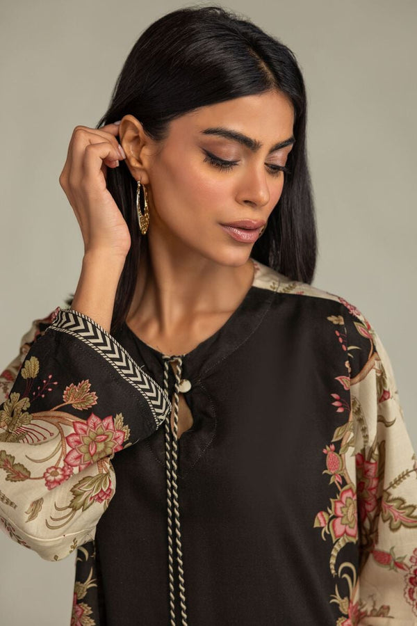 Floral Silk Kurta