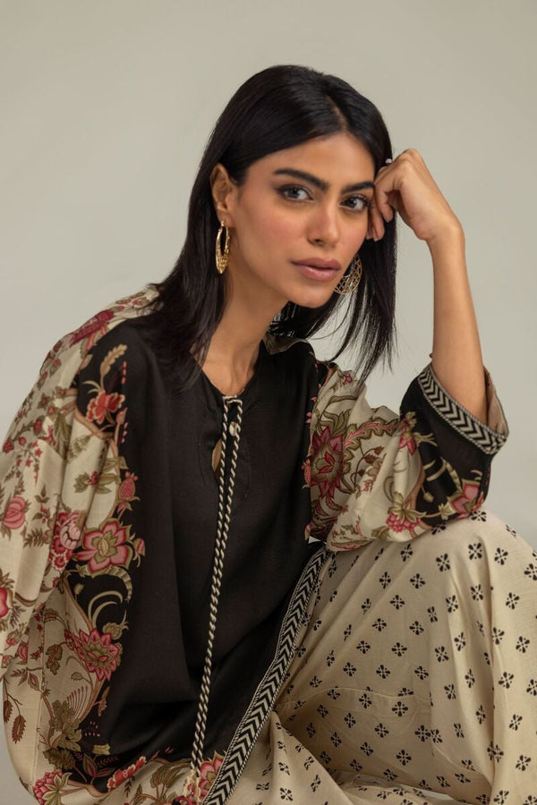 Floral Silk Kurta