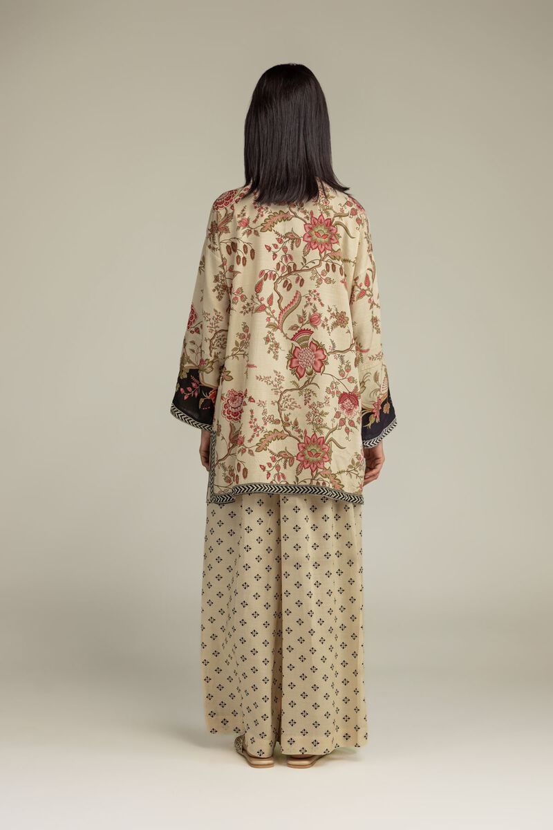 Floral Silk Kurta