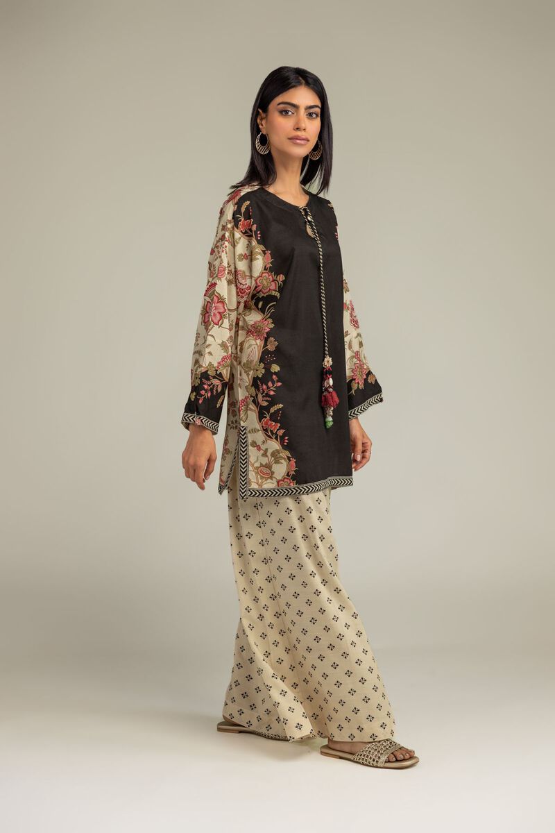 Floral Silk Kurta