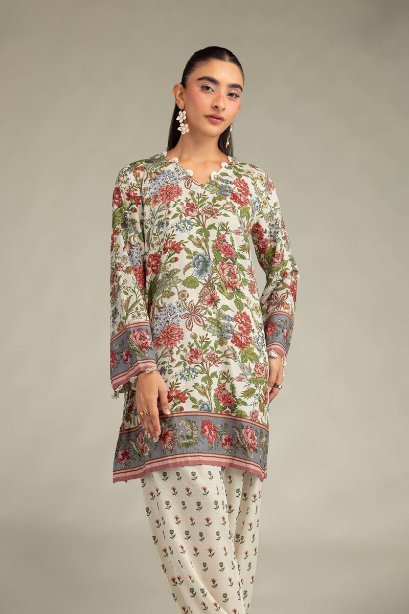Floral Short Kurta