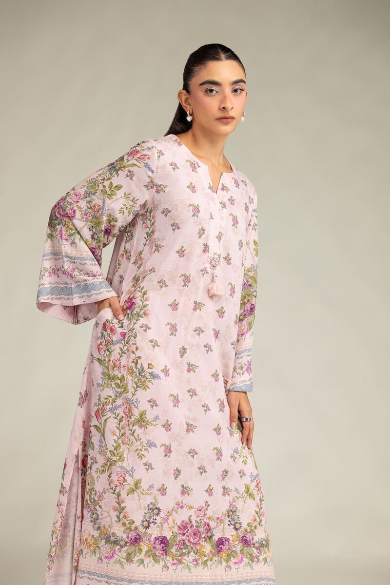 Pink Silk Kurta
