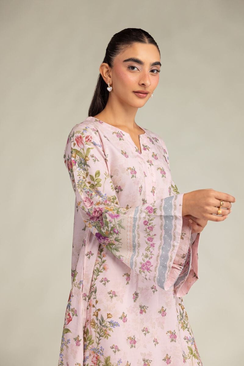 Pink Silk Kurta