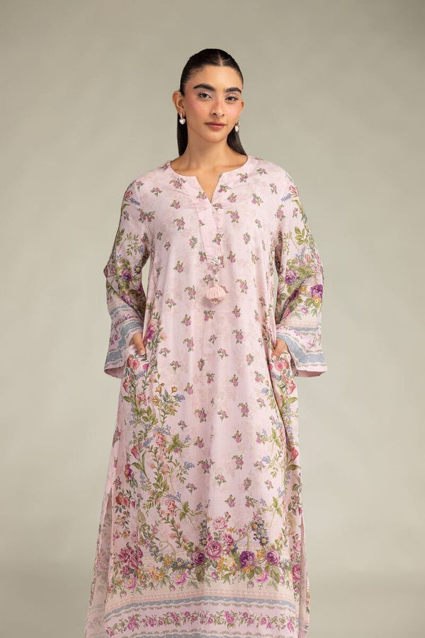 Pink Silk Kurta