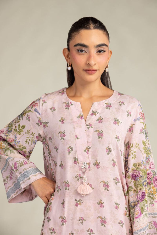 Pink Silk Kurta